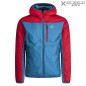 Preview: Montura Outback Hoody Jacke Herren - dunkelpetrol/rot