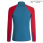 Preview: Montura Run Soft Zip Maglia Herren - dunkelpetrol/rot