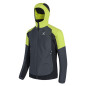 Preview: Montura Wind Revolution Hoody Jacket Herren - grau/gelbgrün