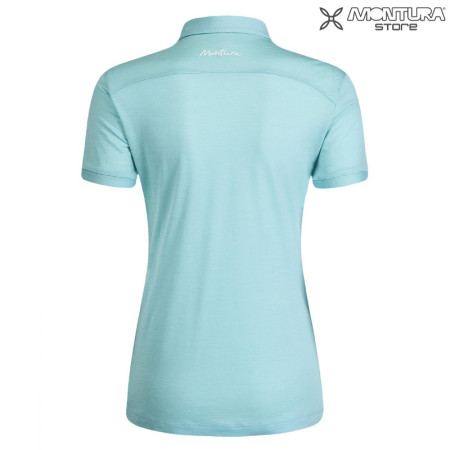 Preview: Montura Merino Polo Damen - eisblau