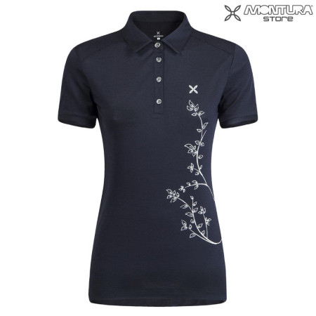 Montura Merino Polo Damen - nachtblau