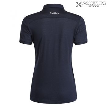 Preview: Montura Merino Polo Damen - nachtblau