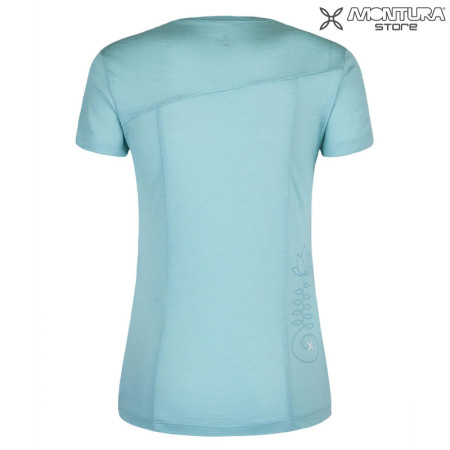 Preview: Montura Merino Lotus T-Shirt Damen - eisblau