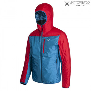 Preview: Montura Outback Hoody Jacke Herren - dunkelpetrol/rot