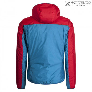 Preview: Montura Outback Hoody Jacke Herren - dunkelpetrol/rot