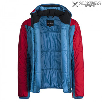 Preview: Montura Outback Hoody Jacke Herren - dunkelpetrol/rot