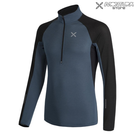 Preview: Montura Run Soft Zip Maglia Herren - jeansblau