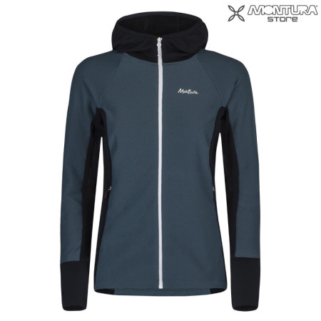 Montura Stretch Mix Hoody Maglia Damen - jeansblau