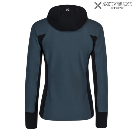 Preview: Montura Stretch Mix Hoody Maglia Damen - jeansblau