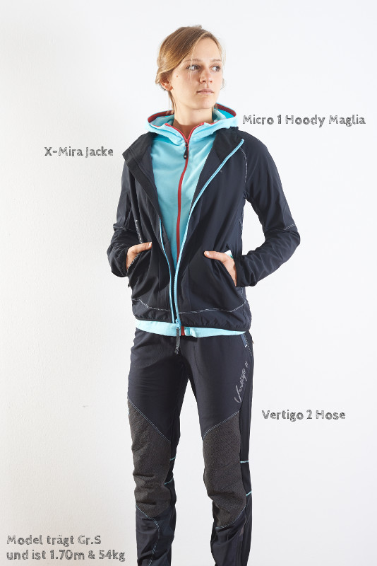 Montura X-Mira Jacket Women - schwarz/eisblau