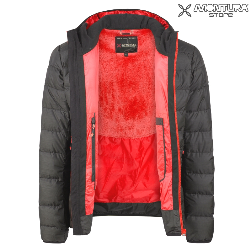 Montura Atlantic Duvet Men - schwarz/hellrot