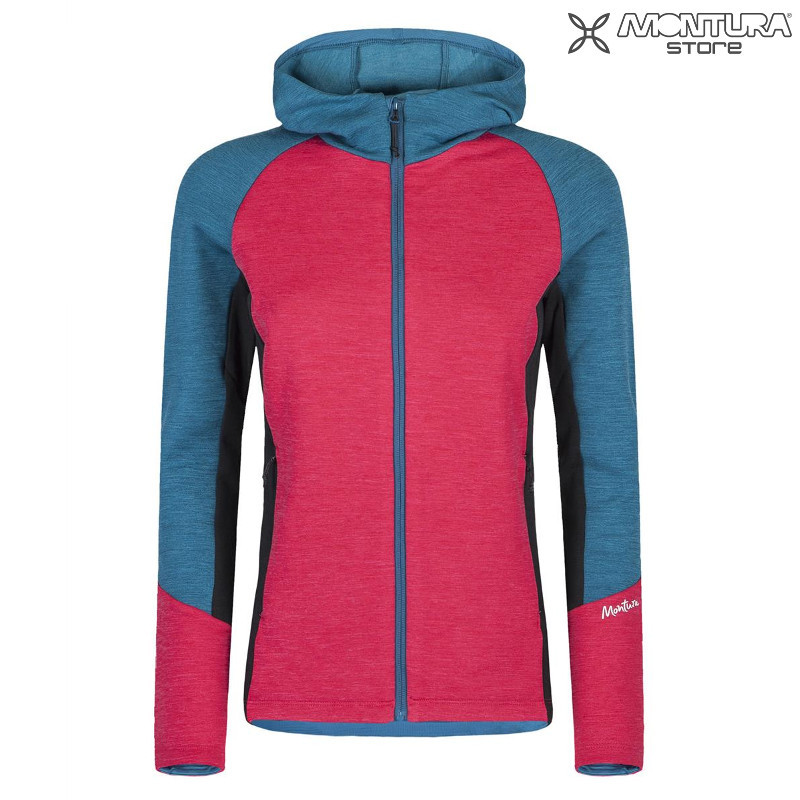 Montura Hybrid Wool Hoody Maglia Damen - pink