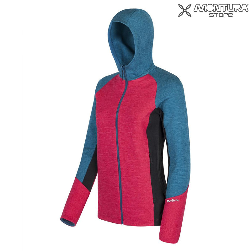 Montura Hybrid Wool Hoody Maglia Damen - pink