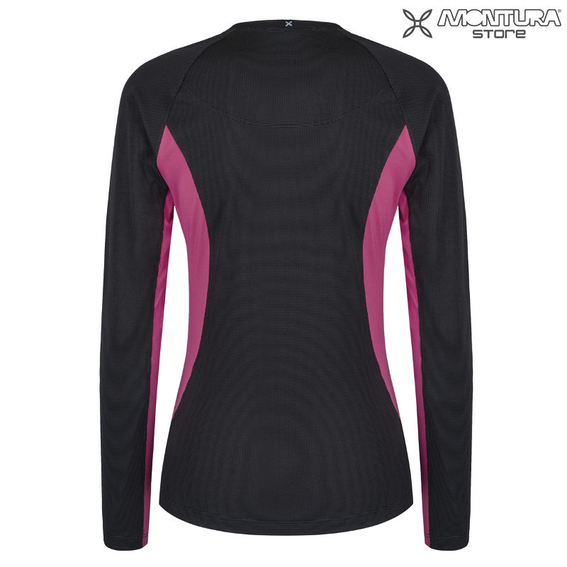 Montura Next To Skin Maglia Women - schwarz/bordeaux