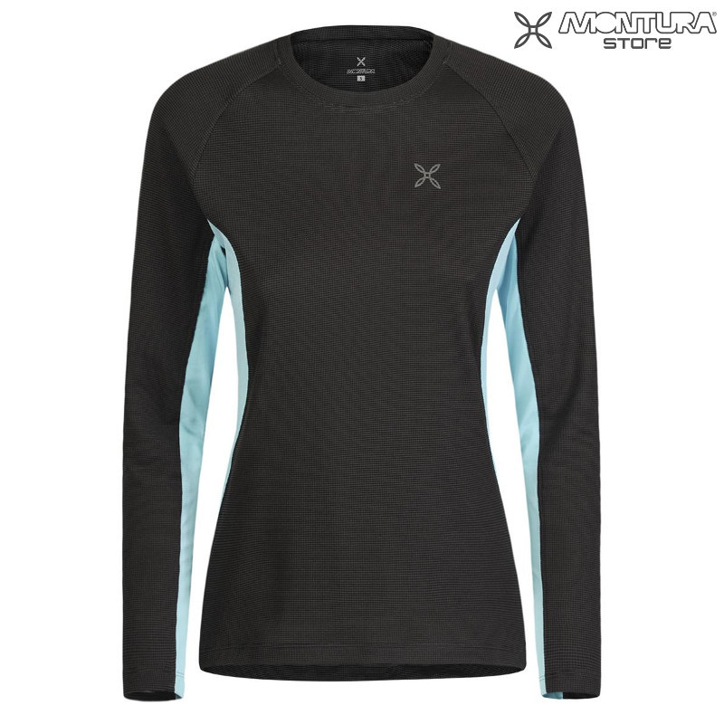 Montura Next To Skin Maglia Damen - schwarz/eisblau