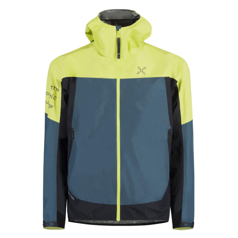 Montura Pac Mind Jacket Herren - gelbgrün/jeansblau