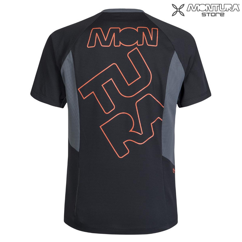 Montura Rock T-Shirt Herren - grau/hellrot