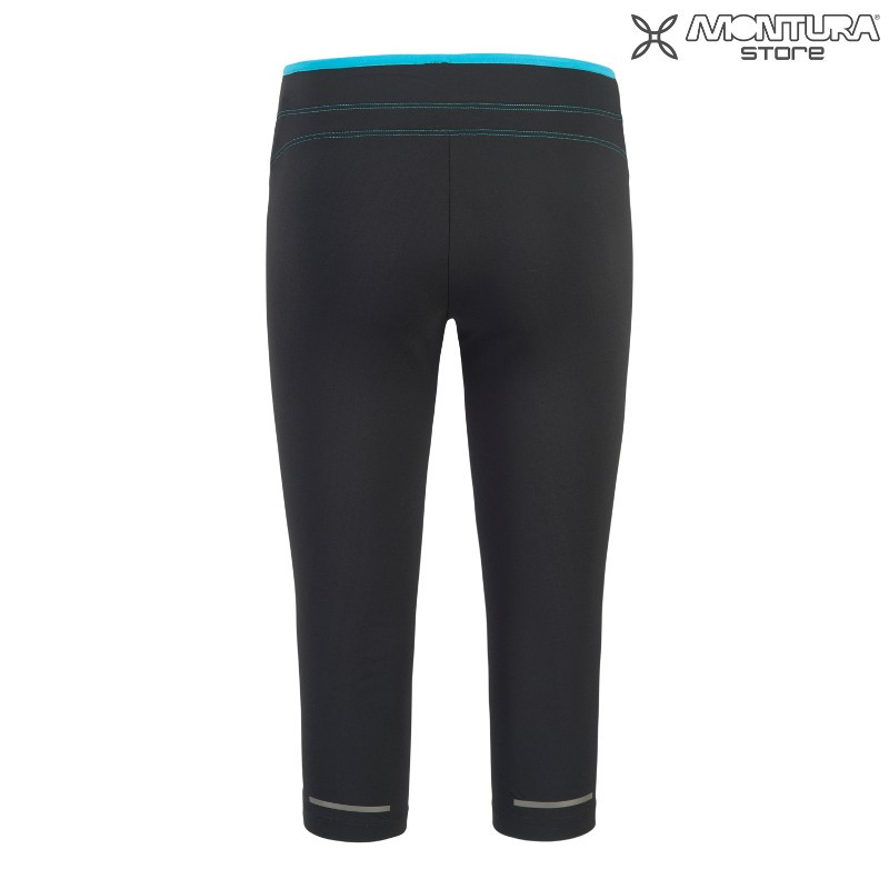 Montura Run Easy 3/4 Pants Women - black/petrol