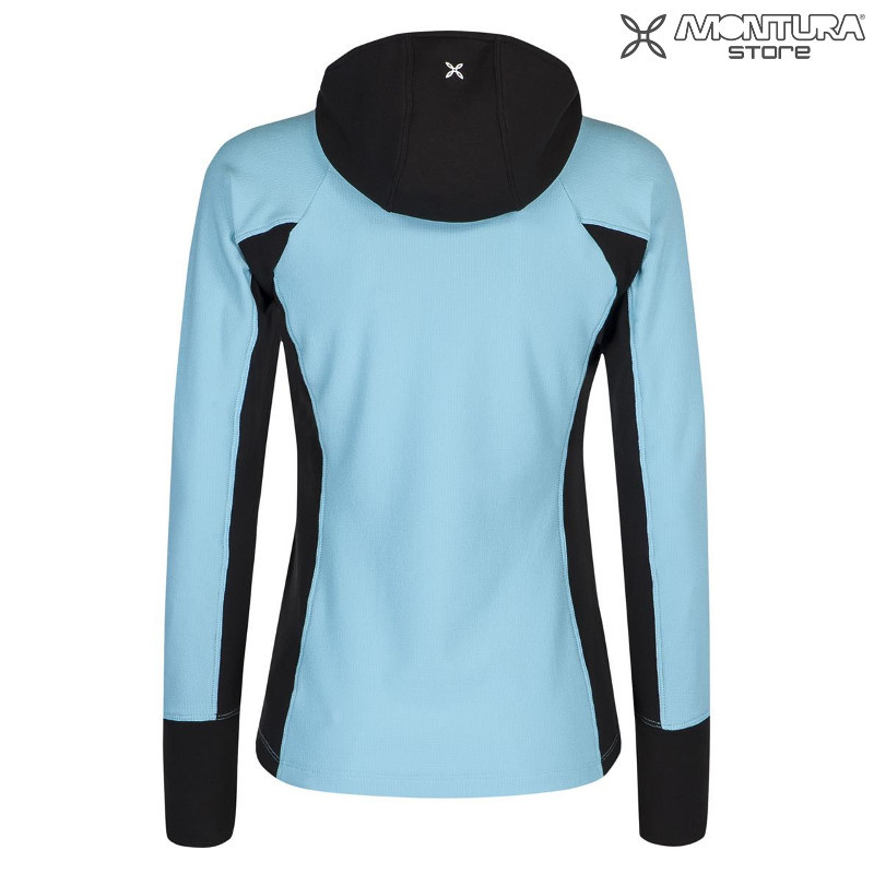 Montura Stretch Mix Hoody Maglia Damen - eisblau