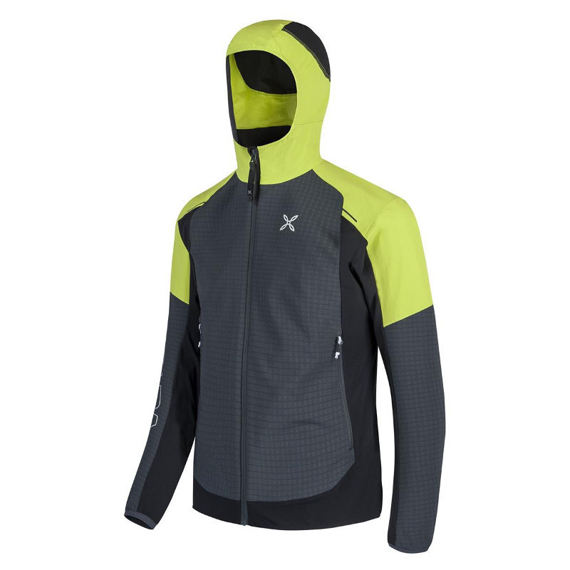 Montura Wind Revolution Hoody Jacket Herren - grau/gelbgrün