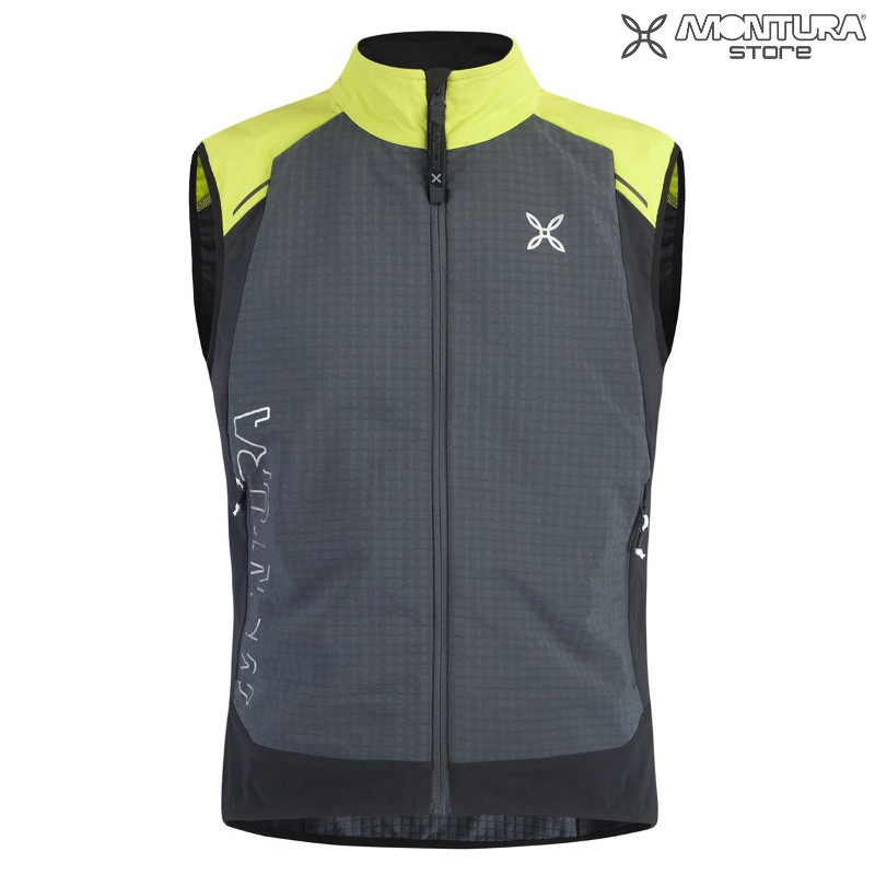 Montura Wind Revolution Vest Weste Herren - grau/gelbgrün