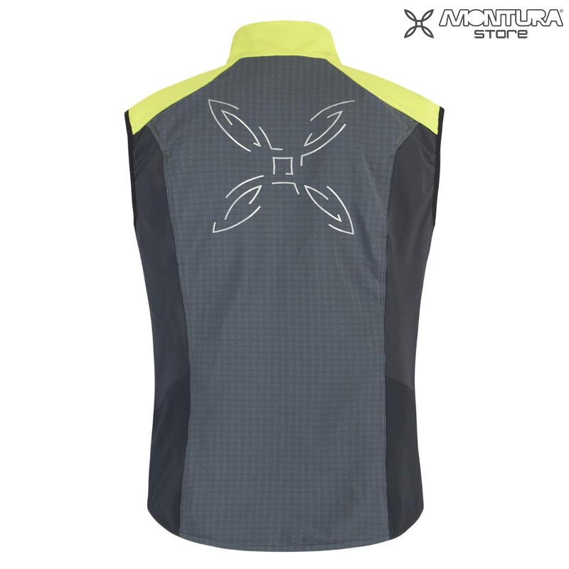Montura Wind Revolution Vest Weste Herren - grau/gelbgrün